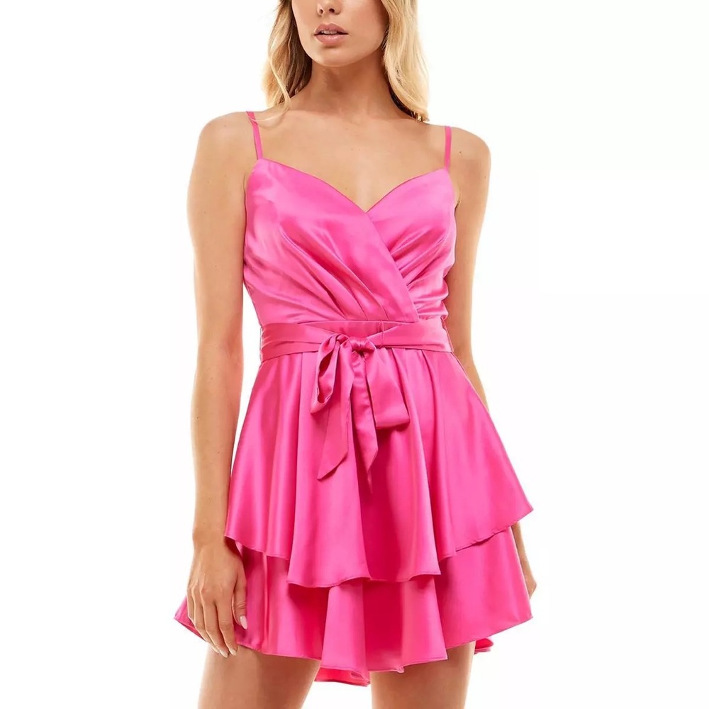 B. Darlin hot pink A line mini party dress. Size 3/4. new with tags